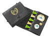 Branded Promotional FALCON BALMORAL TEE HOLDER WALLET in Black Golf Gift Set From Concept Incentives.
