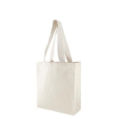 Branded Promotional FISI 10OZ CANVAS BAG with Medium Cotton Webbing Handles Bag From Concept Incentives.