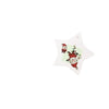 Branded Promotional FLAT STAR CHRISTMAS TREE DYE-SUB BAUBLE in White Christmas Decoration From Concept Incentives.