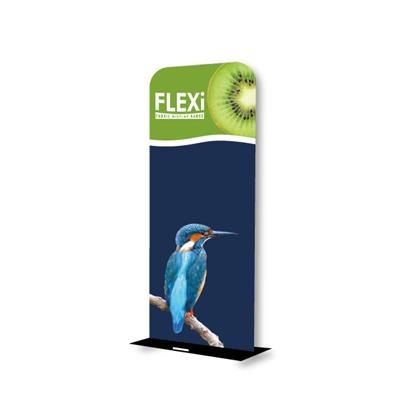 Branded Promotional SMALL FLEXI LUXE FABRIC BANNER STAND Exhibition Stand From Concept Incentives.