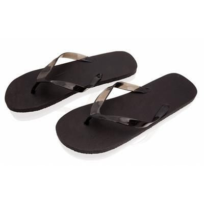 Branded Promotional FLIP FLOPS with Translucent Strap Flip Flops Beach Shoes From Concept Incentives.