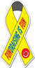 Branded Promotional CHARITY RIBBON SHAPE FRIDGE MAGNET Fridge Magnet From Concept Incentives.