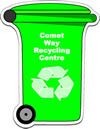 Branded Promotional LARGE WHEELIE BIN SHAPE FRIDGE MAGNET Fridge Magnet From Concept Incentives.