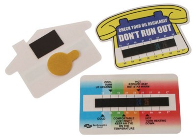 Branded Promotional ROOM THERMOMETER GAUGE CARDS Thermometer From Concept Incentives.