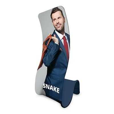 Branded Promotional FORMULATE SNAKE FABRIC DISPLAY UNIT Banner From Concept Incentives.