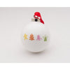 Branded Promotional PROMOTIONAL PORCELAIN BAUBLE in White Bauble with Full Colour Logo Print Bauble From Concept Incentives.