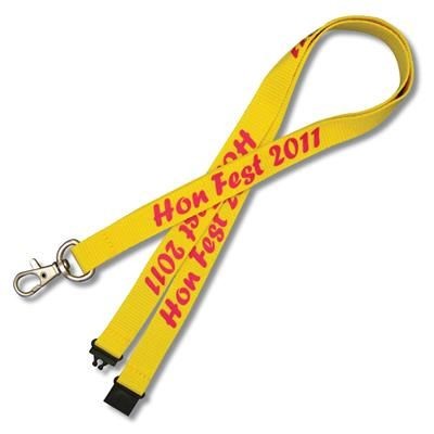 Branded Promotional FLAT RIBBED LANYARD Lanyard From Concept Incentives.