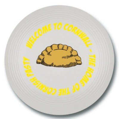 Branded Promotional SMALL RECYCLED PLASTIC FRISBEE in White Frisbee From Concept Incentives.