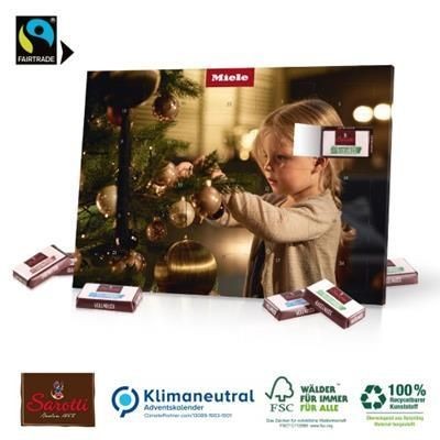 Branded Promotional FAIRTRADE SAROTTI ADVENT CALENDAR Calendar From Concept Incentives.