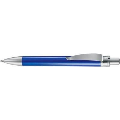 Branded Promotional FUTURA GEL PEN in Translucent Blue with Silver Trim Pen From Concept Incentives.