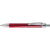 Branded Promotional FUTURA GEL PEN in Translucent Red with Silver Trim Pen From Concept Incentives.