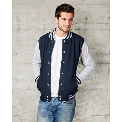 Branded Promotional FDM UNISEX VARSITY JACKET Jacket From Concept Incentives.