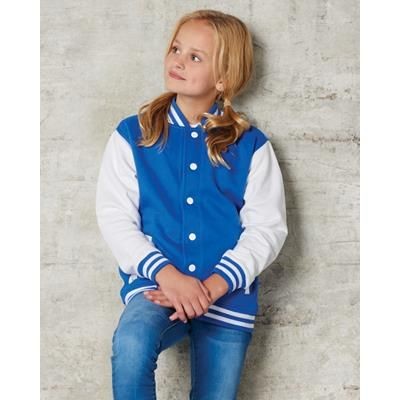 Branded Promotional FDM JUNIOR VARSITY JACKET Jacket From Concept Incentives.