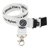 Branded Promotional 10MM FLAT WEAVE NYLON LANYARD Lanyard From Concept Incentives.