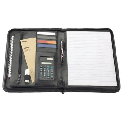 Branded Promotional BOURTON CALCULATOR FOLDER Conference Folder &amp; Calculator From Concept Incentives.