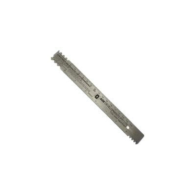 Branded Promotional METAL SCALE RULER in Silver Ruler From Concept Incentives.