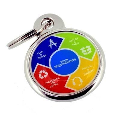 Branded Promotional LYNX HIGH QUALITY SOLID METAL KEYRING Keyring From Concept Incentives.