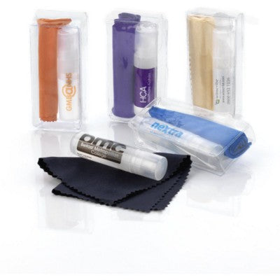 Branded Promotional GLASS & SCREEN CLEANING POCKET KIT Lens Cleaner From Concept Incentives.