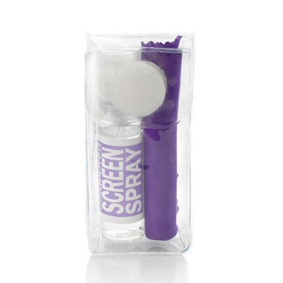 Branded Promotional GLASS & SCREEN CLEANING POCKET KIT in Purple Lens Cleaner From Concept Incentives.