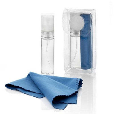 Branded Promotional GLASS & SCREEN CLEANING POCKET KIT in Navy Blue Lens Cleaner From Concept Incentives.