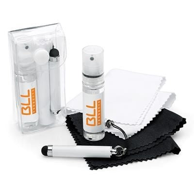 Branded Promotional 3 PIECE GADGET CLEANING KIT Computer Cleaner From Concept Incentives.