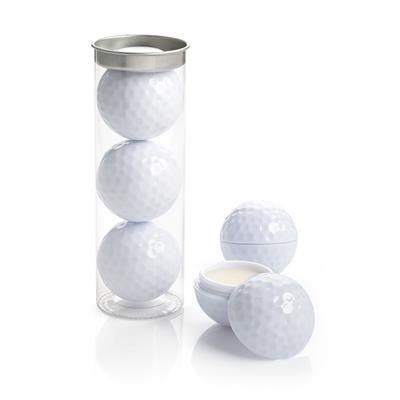 Branded Promotional SET OF 3 GOLF BALL in Tube Golf Balls From Concept Incentives.