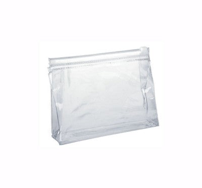 Branded Promotional CLEAR TRANSPARENT SLIDE ZIPPER EVA BAG Cosmetics Bag From Concept Incentives.