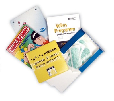 Branded Promotional PACK OF 10 PLASTER PACK in Printed Sleeve Plaster From Concept Incentives.