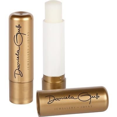 Branded Promotional LIP BALM STICK in Gold Lip Balm From Concept Incentives.