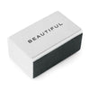 Branded Promotional 4 SIDED RECTANGULAR SHAPE WHITE NAIL BUFFER Nail File From Concept Incentives.