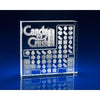 Branded Promotional CRYSTAL GLASS GAME PAPERWEIGHT OR AWARD Paperweight From Concept Incentives.