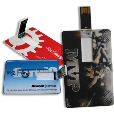 Branded Promotional FLIP CARD USB MEMORY STICK in White Memory Stick USB From Concept Incentives.