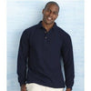 Branded Promotional GILDAN ULTRA COTTON LONG SLEEVE PIQUE POLO SHIRT Polo Shirt From Concept Incentives.