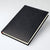 Branded Promotional LEATHERTEX BOOKBOUND DIARY in Black from Concept Incentives