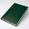 Branded Promotional LEATHERTEX BOOKBOUND DIARY in Green from Concept Incentives
