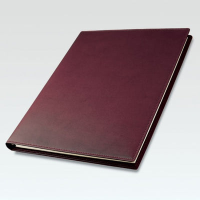Branded Promotional EUROHIDE SPIRAL COMB BOUND DIARY in Burgundy Desk Diary From Concept Incentives.
