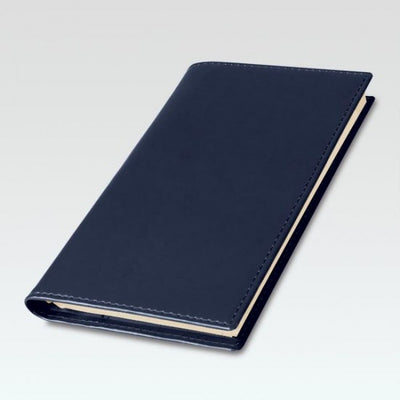 Branded Promotional EUROHIDE SPIRAL COMB BOUND DIARY in Blue Pocket Diary From Concept Incentives.