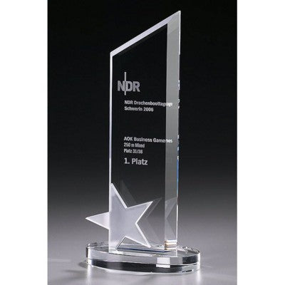 Branded Promotional CRYSTAL ICE STAR PEAK Award From Concept Incentives.