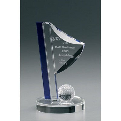 Branded Promotional CRYSTAL FLAG Award From Concept Incentives.