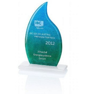 Branded Promotional OCEAN FADE FLAME Award From Concept Incentives.