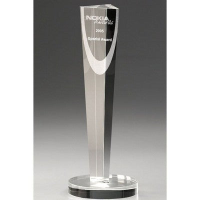 Branded Promotional CRYSTAL COLUMN Award From Concept Incentives.