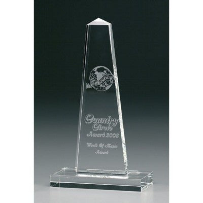 Branded Promotional OBELISK AWARD Award From Concept Incentives.