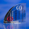 Branded Promotional GLASS WEDGE AWARD TROPHY Award From Concept Incentives.