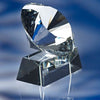 Branded Promotional GLASS DIAMOND AWARD TROPHY with Base Award From Concept Incentives.