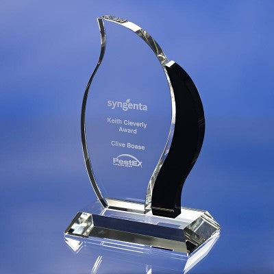 Branded Promotional FLAME GLASS AWARD TROPHY Award From Concept Incentives.