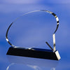 Branded Promotional SPEECH AWARD TROPHY  with Black Glass Base Award From Concept Incentives.