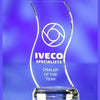 Branded Promotional CURVED GLASS AWARD TROPHY Award From Concept Incentives.
