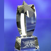 Branded Promotional OPTICAL GLASS STAR AWARD TROPHY with Integral Base Award From Concept Incentives.