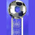 Branded Promotional FOOTBALL ON BASE GLASS AWARD TROPHY Award From Concept Incentives.