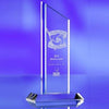 Branded Promotional MEDIUM BLUE STRIPE AWARD TROPHY Award From Concept Incentives.